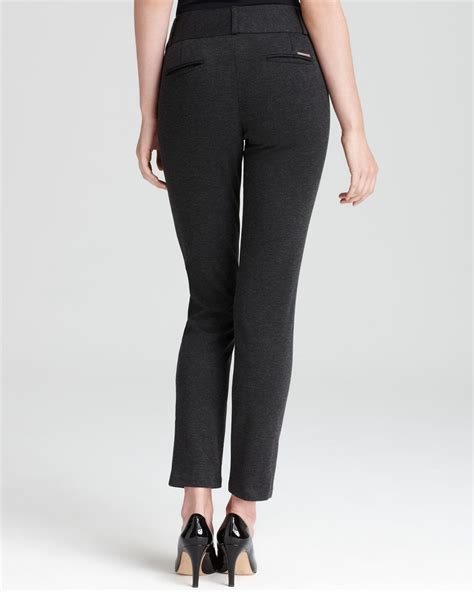 michael kors basic black pants|Michael Kors straight leg pants.